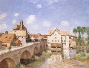 Alfred Sisley The Bridge of Moret (mk09) Spain oil painting artist